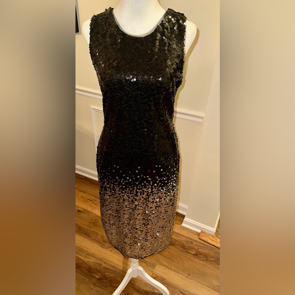 Sequin ombré cocktail dress